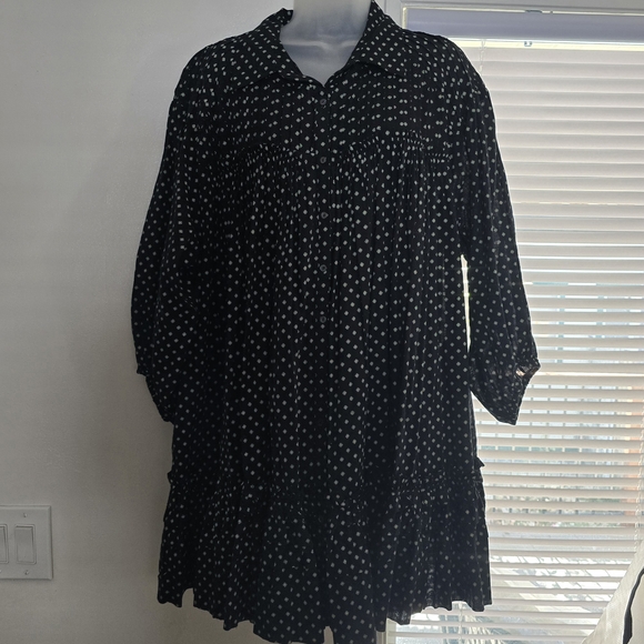 FREE PEOPLE Full Swing Mini Dress/Tunic w/Removable Slip - Picture 3 of 10